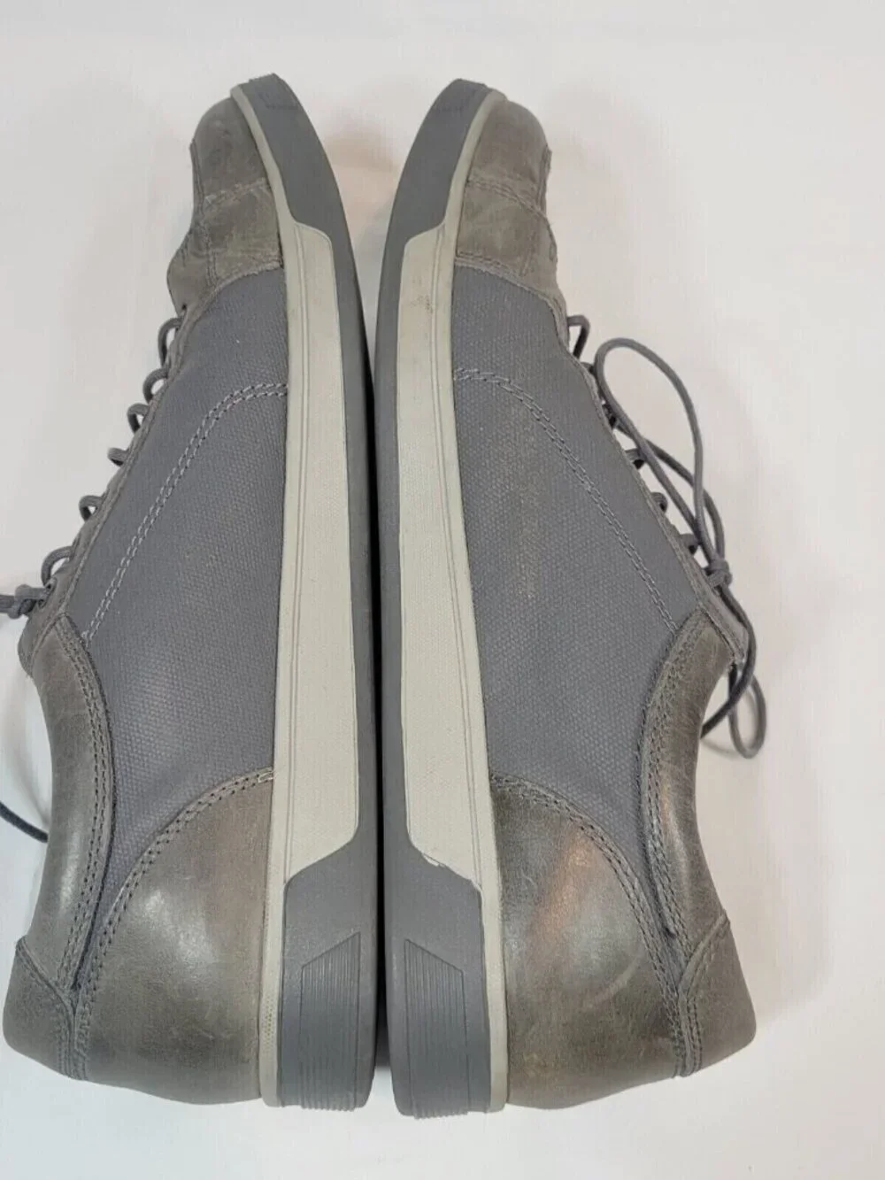 Cole Haan Vartan Oxford Shoes Men Size 11 Gray Brown C13397 Canvas Lace Up